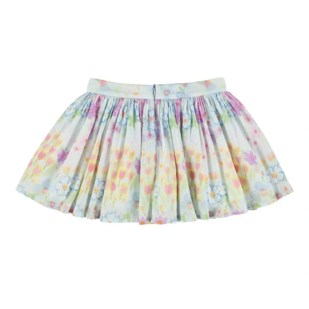 Morley Multicolor Girls  Floral Skirt sz 8